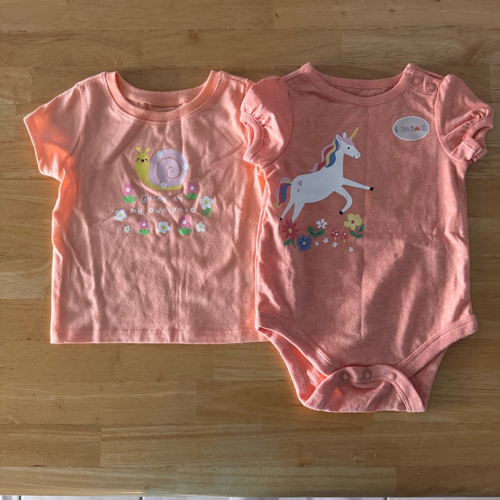 Garanimals Orange/ coral Baby Top